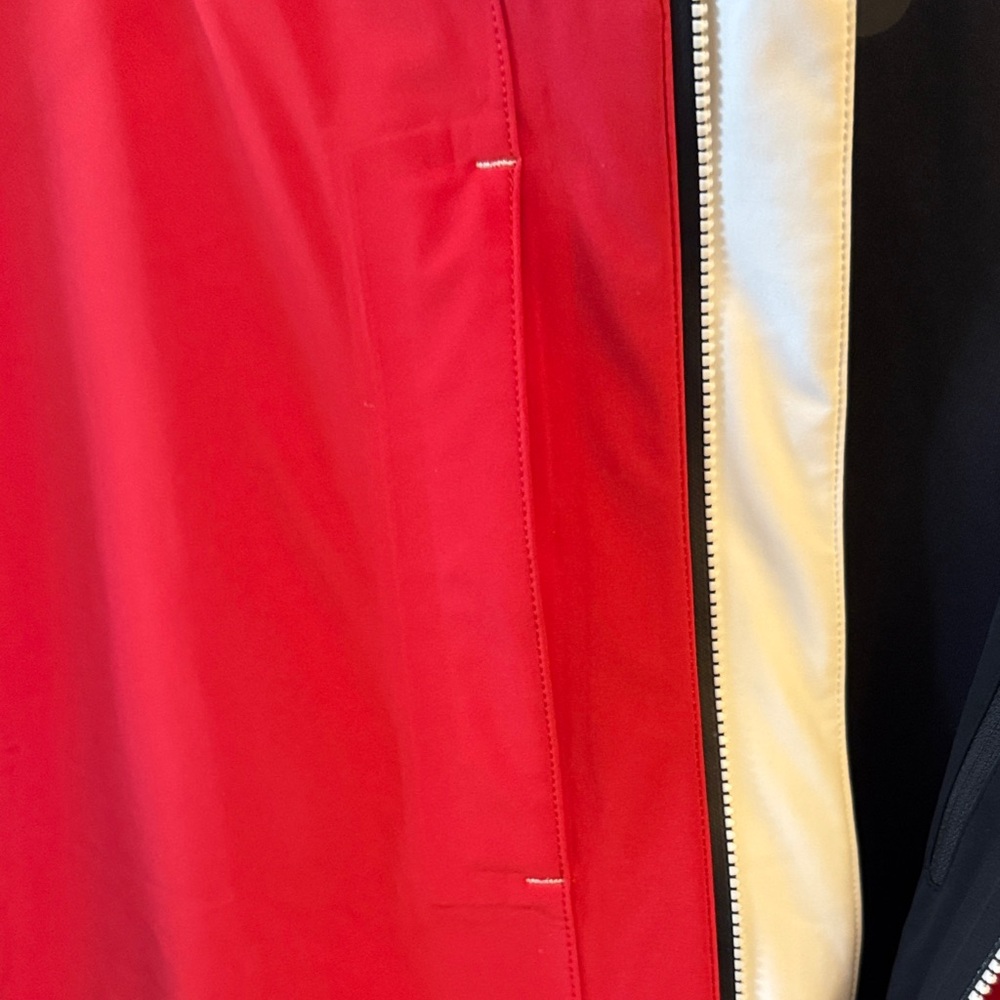 Red and Black Colorblock Jacket - Picture 4 of 7